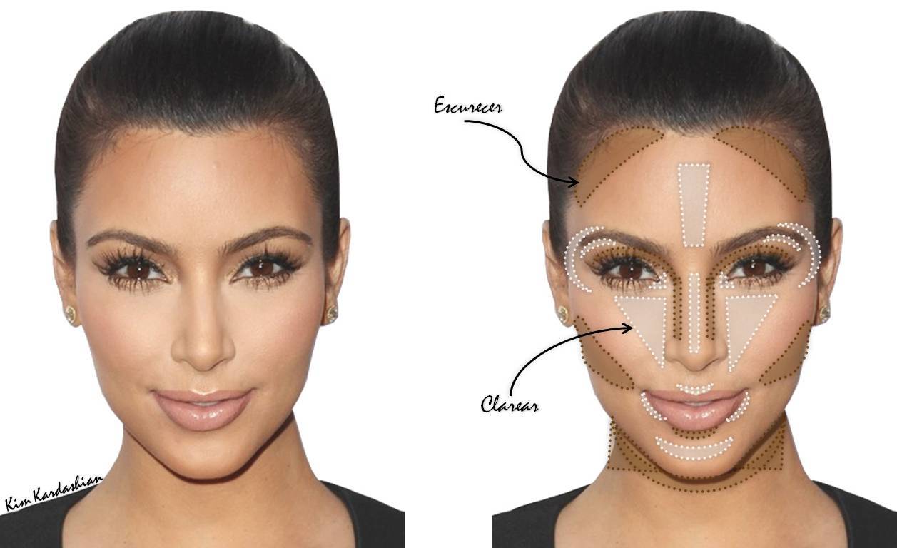 Коррекция лица макияжем, структурирование и визаж, макияж овального лица с помощью корректоров