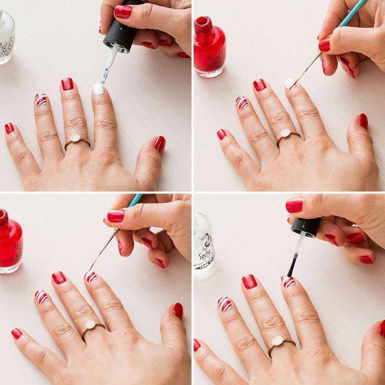 Как накрасить кончики ногтя лаком чтобы было красиво