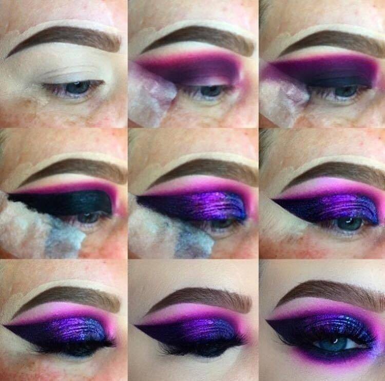 Особенности макияжа в фиолетовых тонах