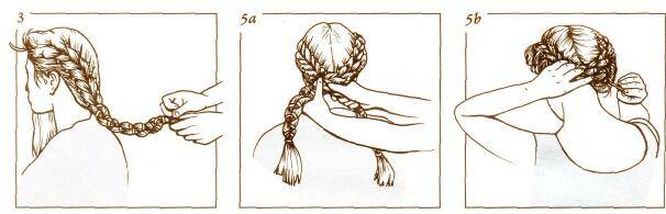Фото инструкция как заплести косу улитку