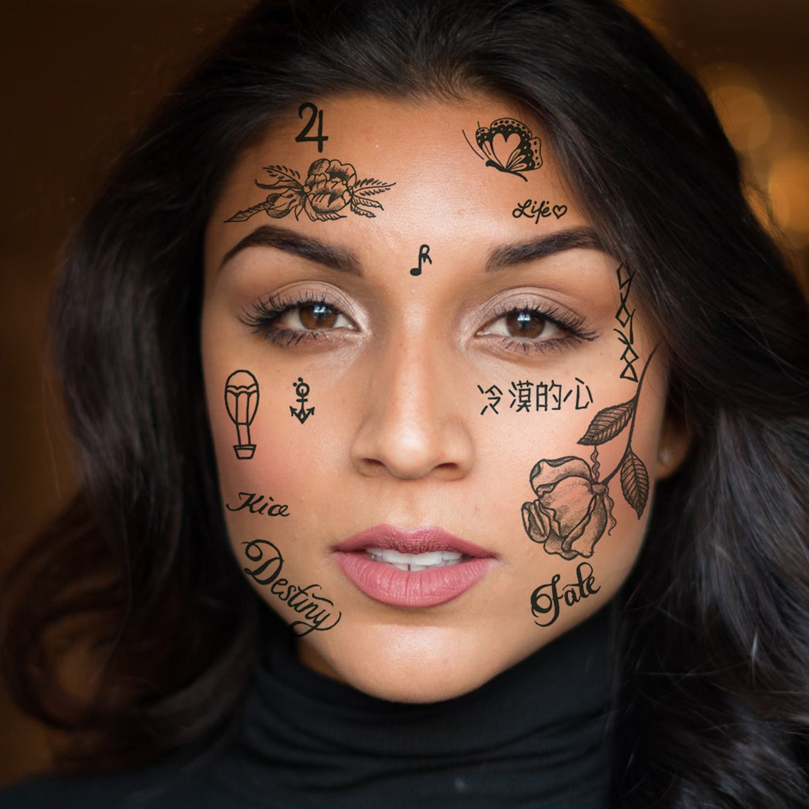 Татуировки на лице: эффектные фото-идеи для самых смелых и неординарных личностей