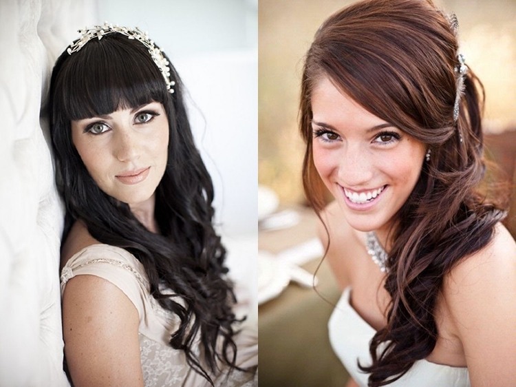 Свадебные прически с челкой на длинные, короткие и средние волосы - примеры с фото и видео