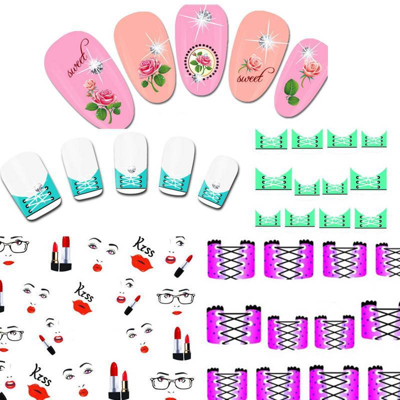 Стикеры на ногти, учимся создавать наклеенный nail art