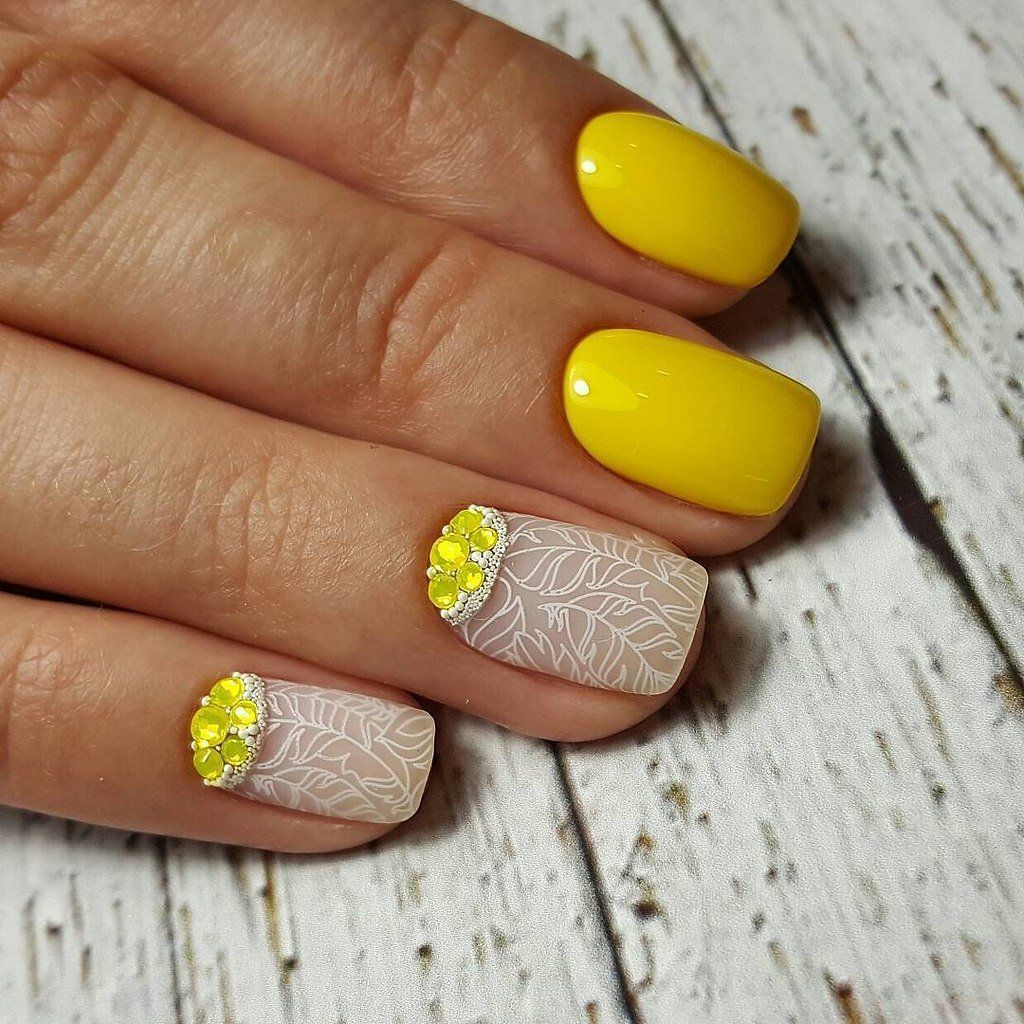 Идеи желтого маникюра • журнал nails