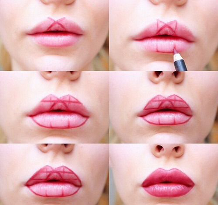 Как красиво красить губы: фото красивых губ, правильно накрашенных помадой, варианты макияжа губ