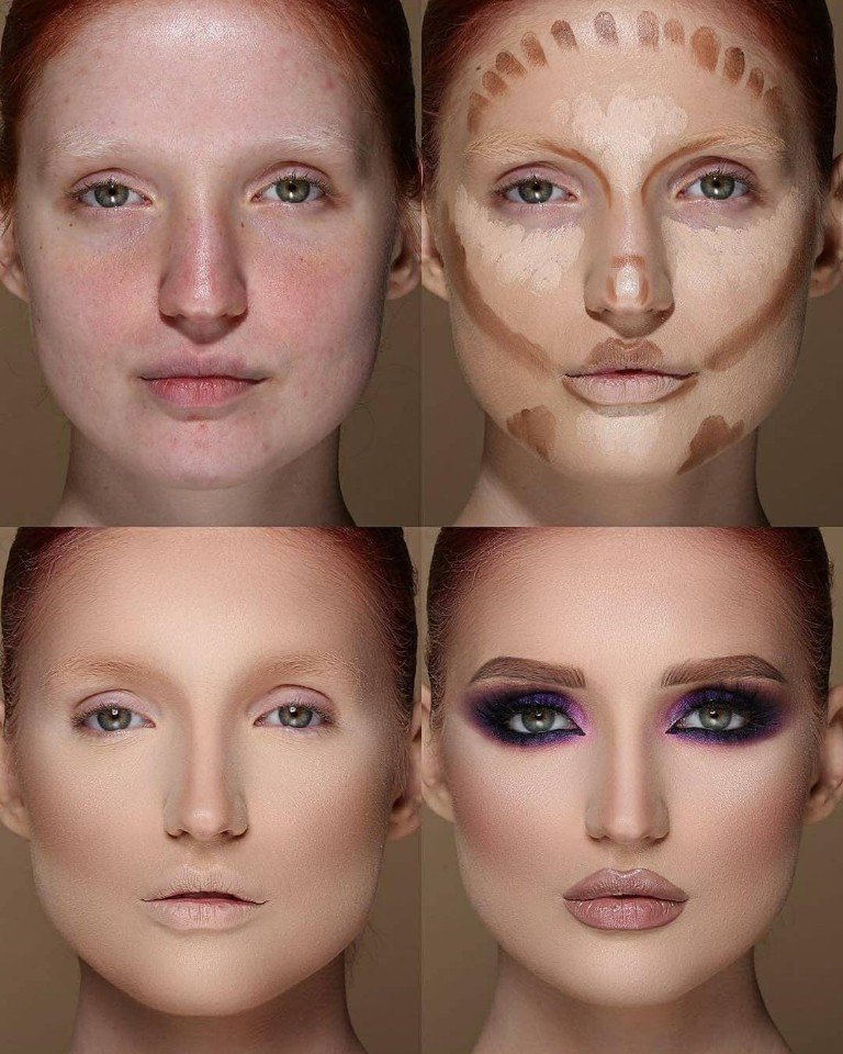 Как нанести контурный макияж (с иллюстрациями)