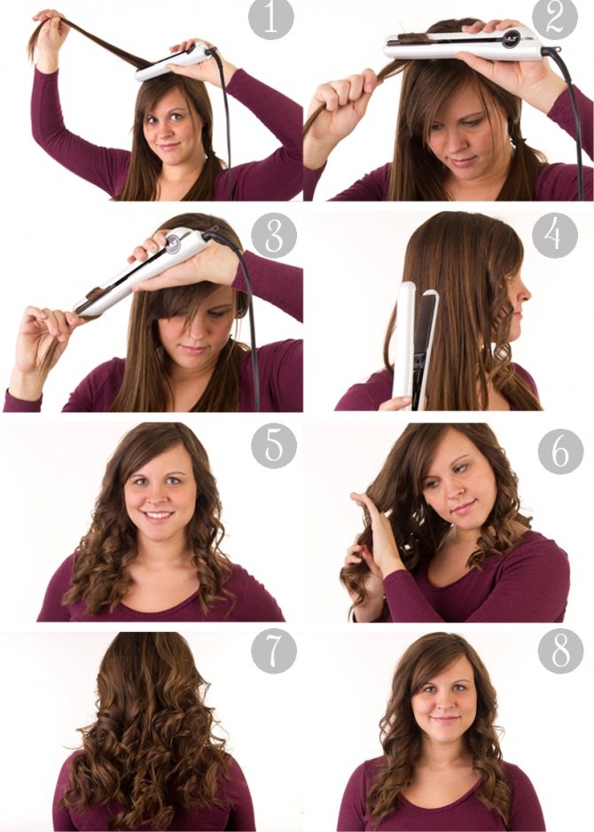 Как накрутить волосы утюжком или плойкой красиво и быстро