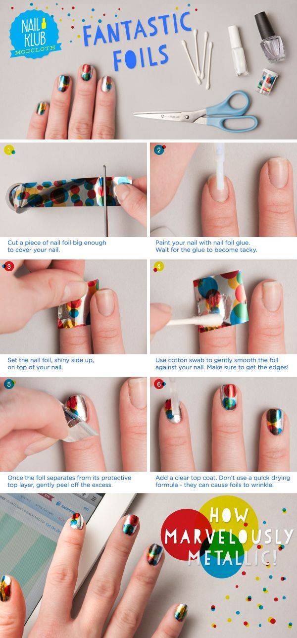 «жидкая фольга» на ногтях: топовые идеи маникюра, фото-новинки