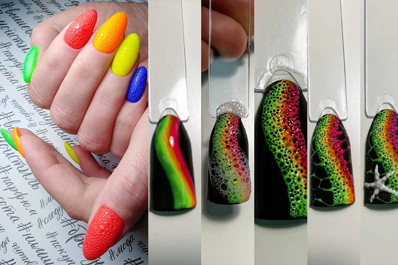 Баббл маникюр - 55 идей пузырькового дизайна ногтей • журнал nails