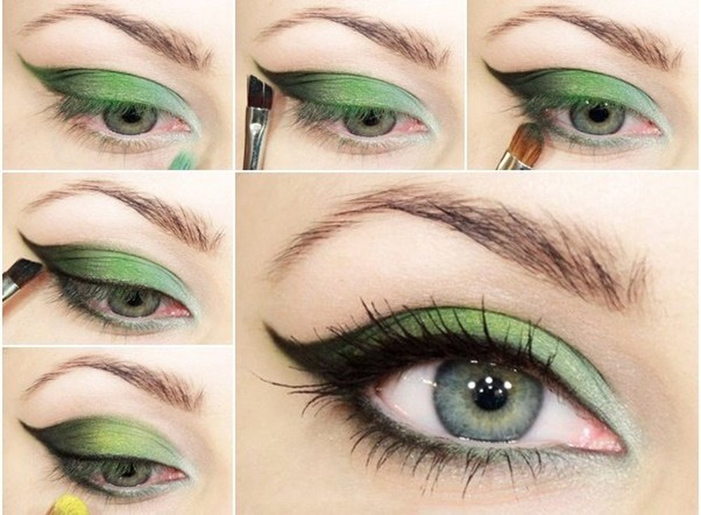 Повседневный макияж для зеленых глаз: макияж в стиле «нюд» и для летнего солнечного дня