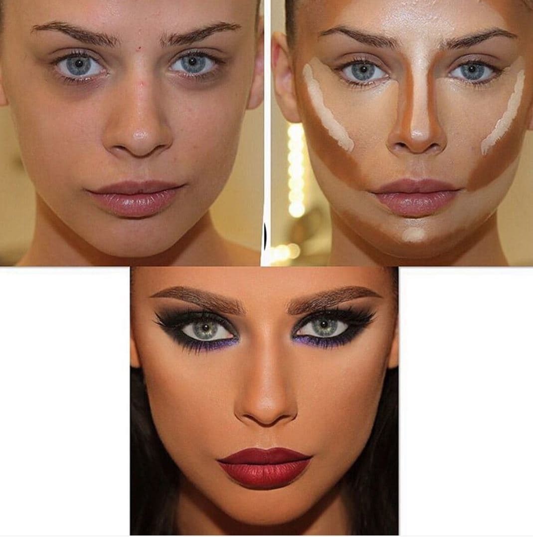 Коррекция лица макияжем - глаза, губы и нос | портал для женщин womanchoice.net