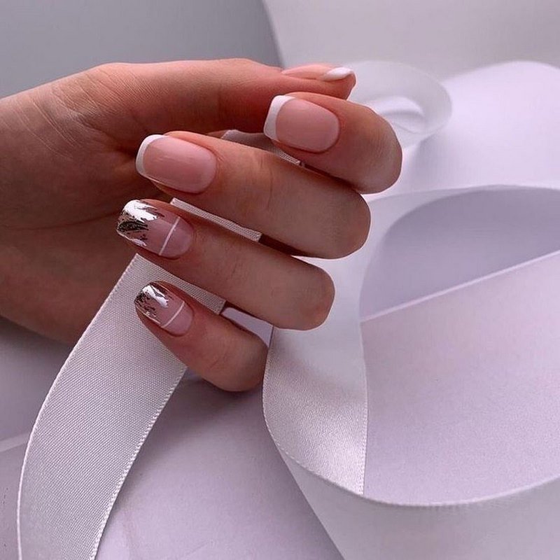 Свадебный маникюр на короткие ногти: 100 фото, тенденции, новинки