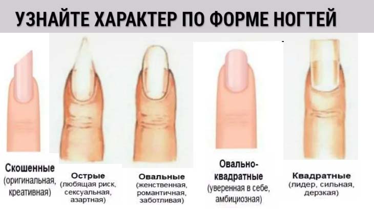 Овал, стилет или мягкий квадрат: как определить характер человека по форме ногтей