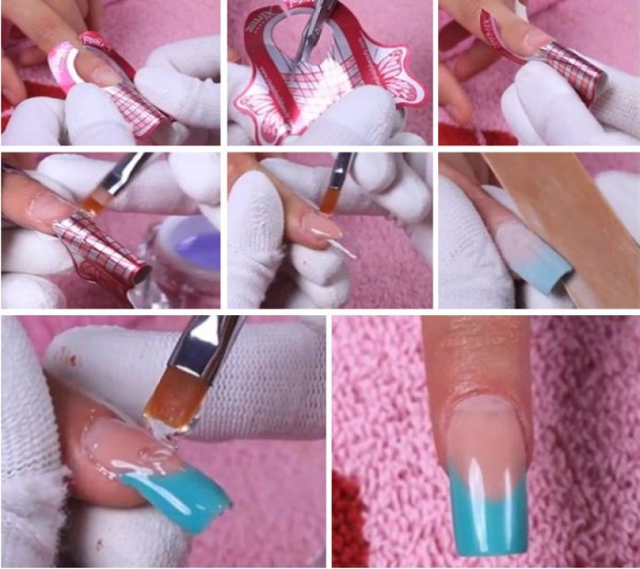 Процедура наращивания ногтей гелем в домашних условиях