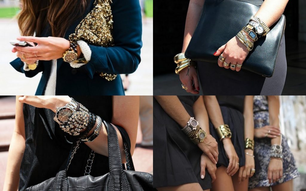 Как сочетать часы с браслетами женские