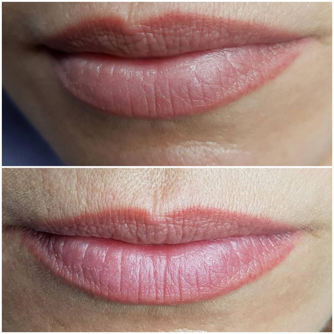 Татуаж губ: фото до и после процедуры, заживление по дням, уход