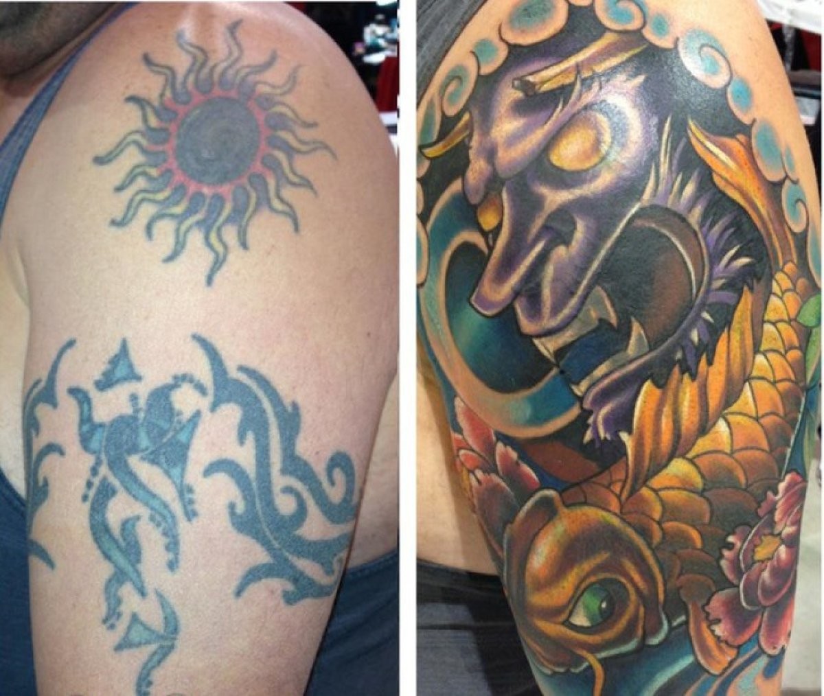 Коррекция татуировки - перебить или исправить тату в салоне taurus