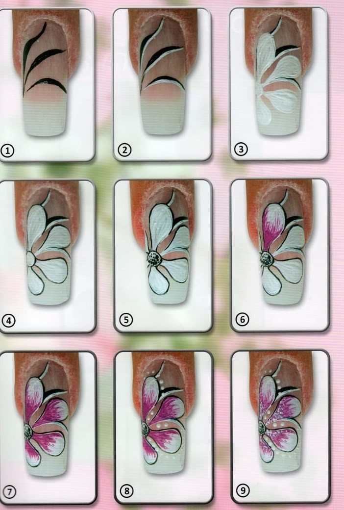 Пестрый маникюр-бабочка (55 фото)