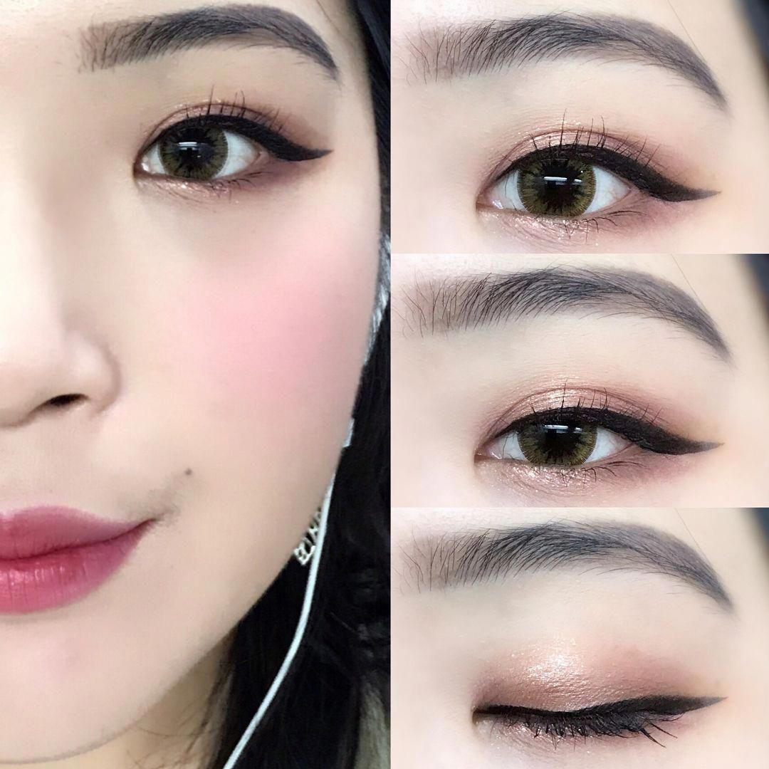 Как сделать азиатский макияж для глаз с нависшим веком с описанием нюансов