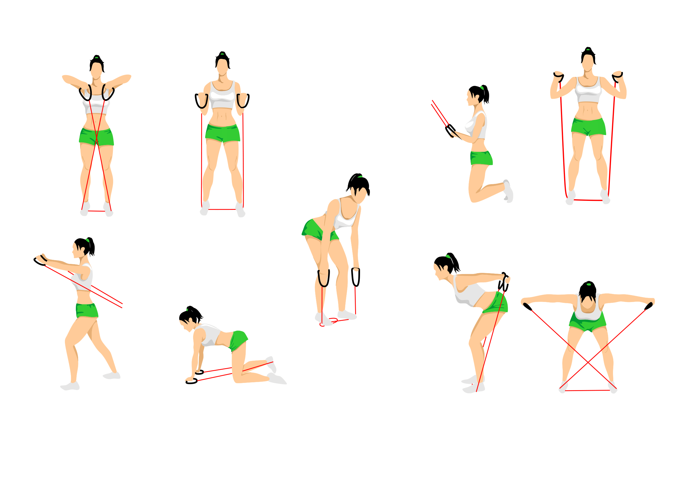 Упражнения на спину девушкам для тренировки в тренажерном зале
