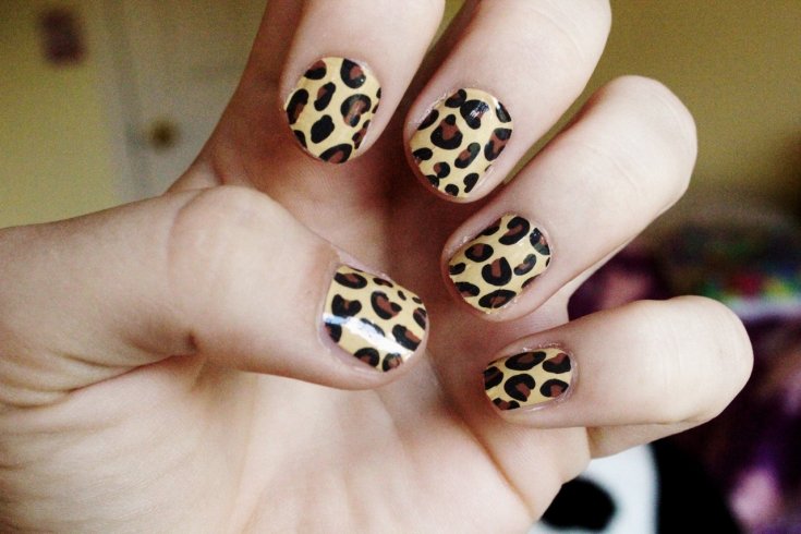 Леопардовый маникюр – фото леопардовых ногтей с принтом-рисунком