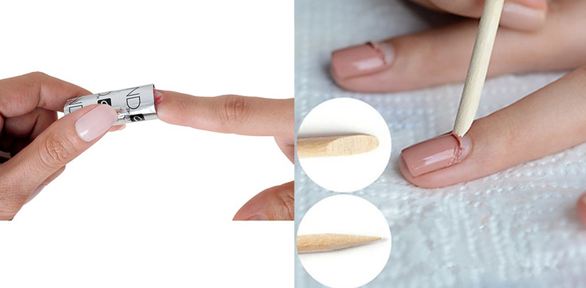 Как снять наращенные акрилом ногти