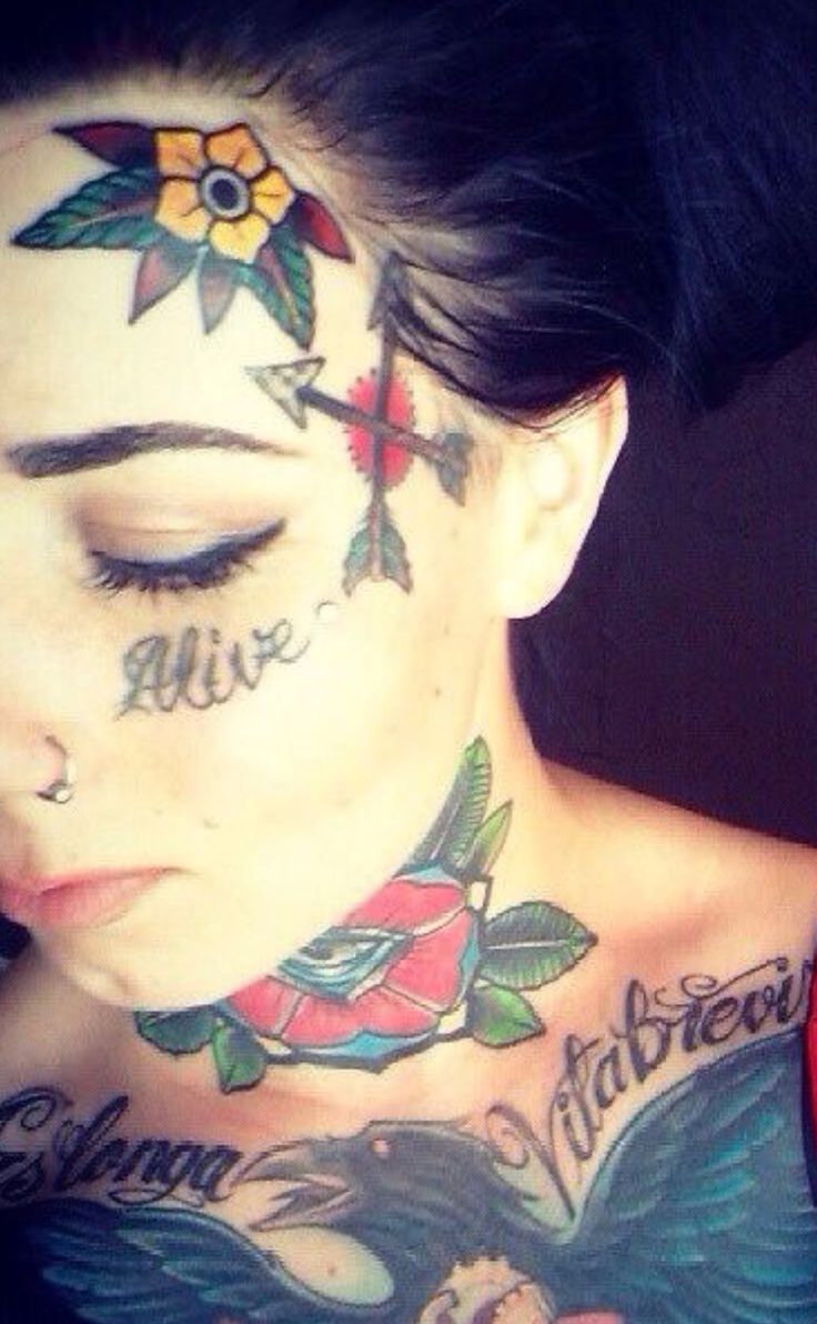 Татуировки на лице мужские и женские — все о тату