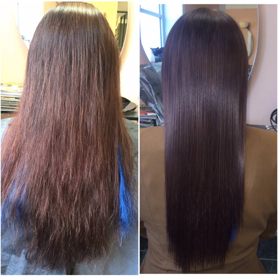 Кератин для волос фото волос до и после