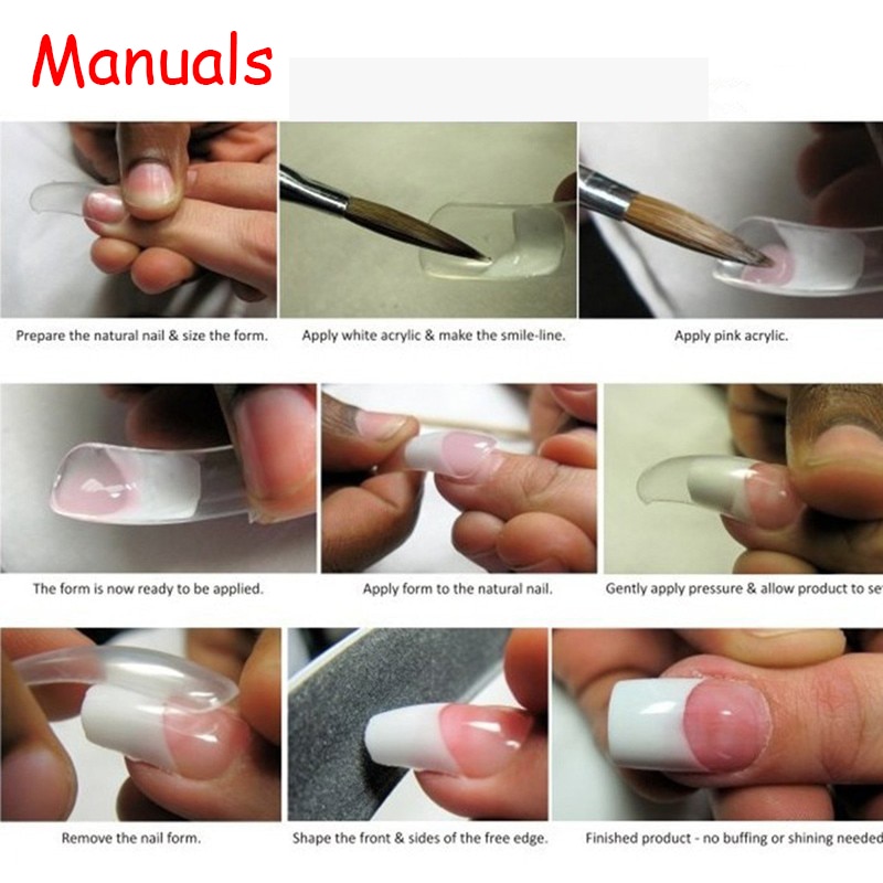 Пошаговая инструкция по наращиванию ногтей на формы | изюминки