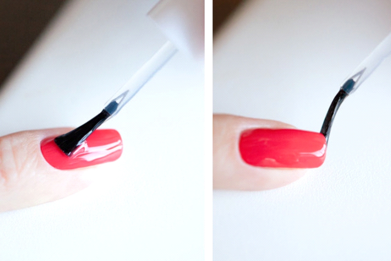 Как накрасить ногти двумя цветами в домашних условиях