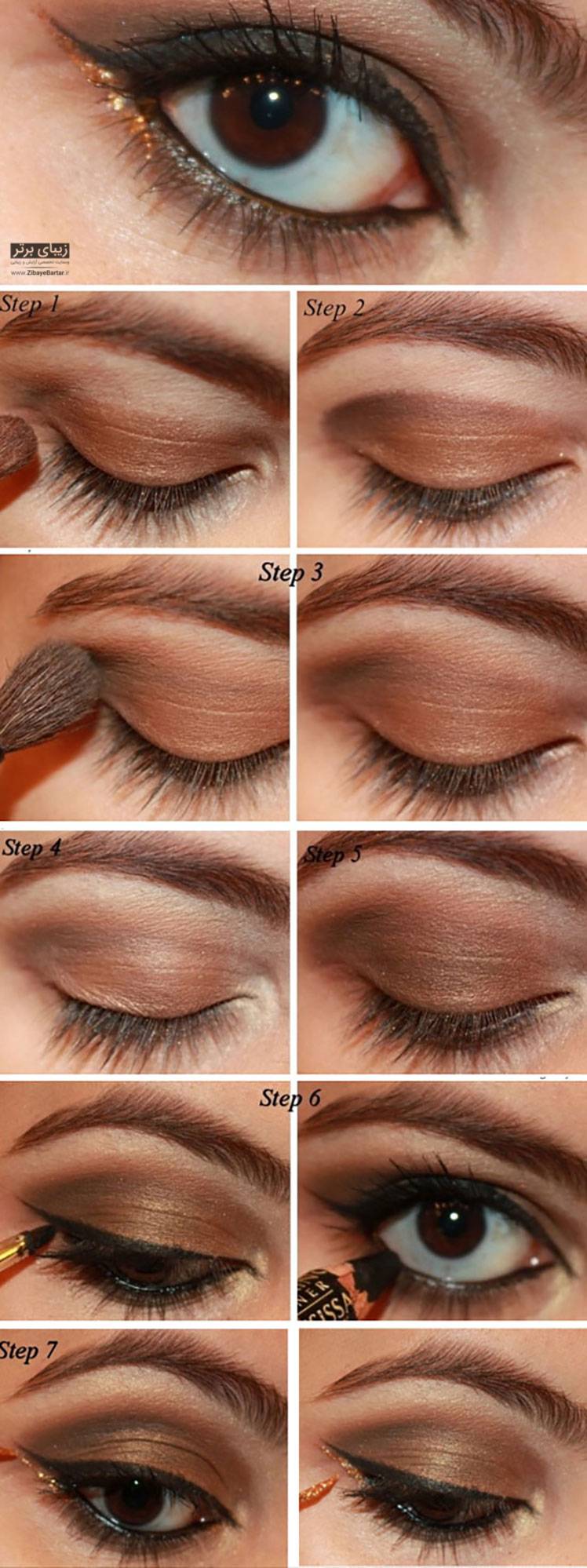 10 вариантов макияжа для карих глаз: пошаговое фото | женский портал malimar.ru