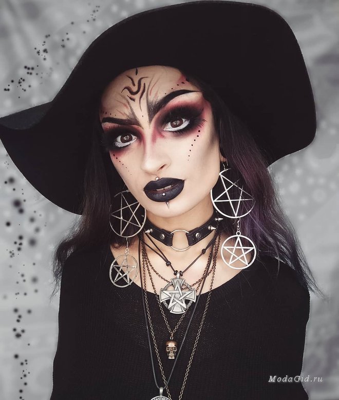 Макияж ведьмы на хеллоуин, вечеринки и праздники