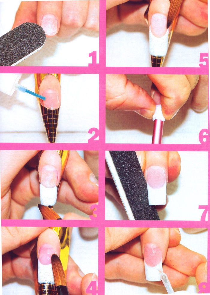 Наращивание ногтей акрилом- как самому сделать пошагово в домашних условиях| изюминки