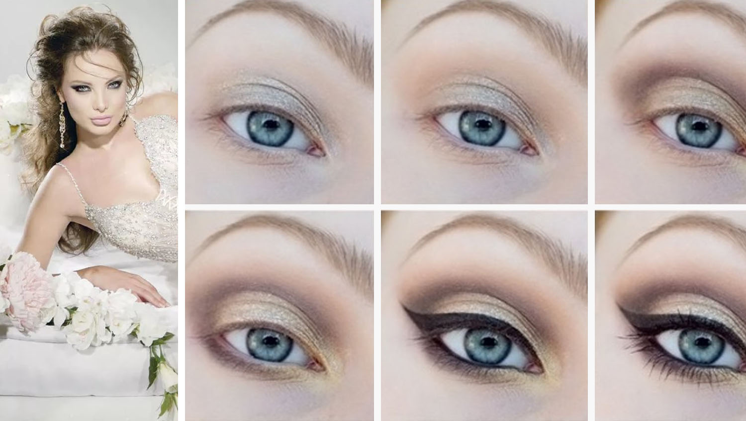 Свадебный макияж для зеленых глаз, техника создания makeup для невесты
