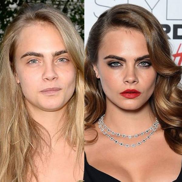 Звезды без макияжа: фотографии знаменитостей до и после