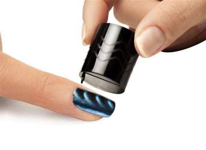 Магнитный лак для ногтей: инструкция применения, фото работ