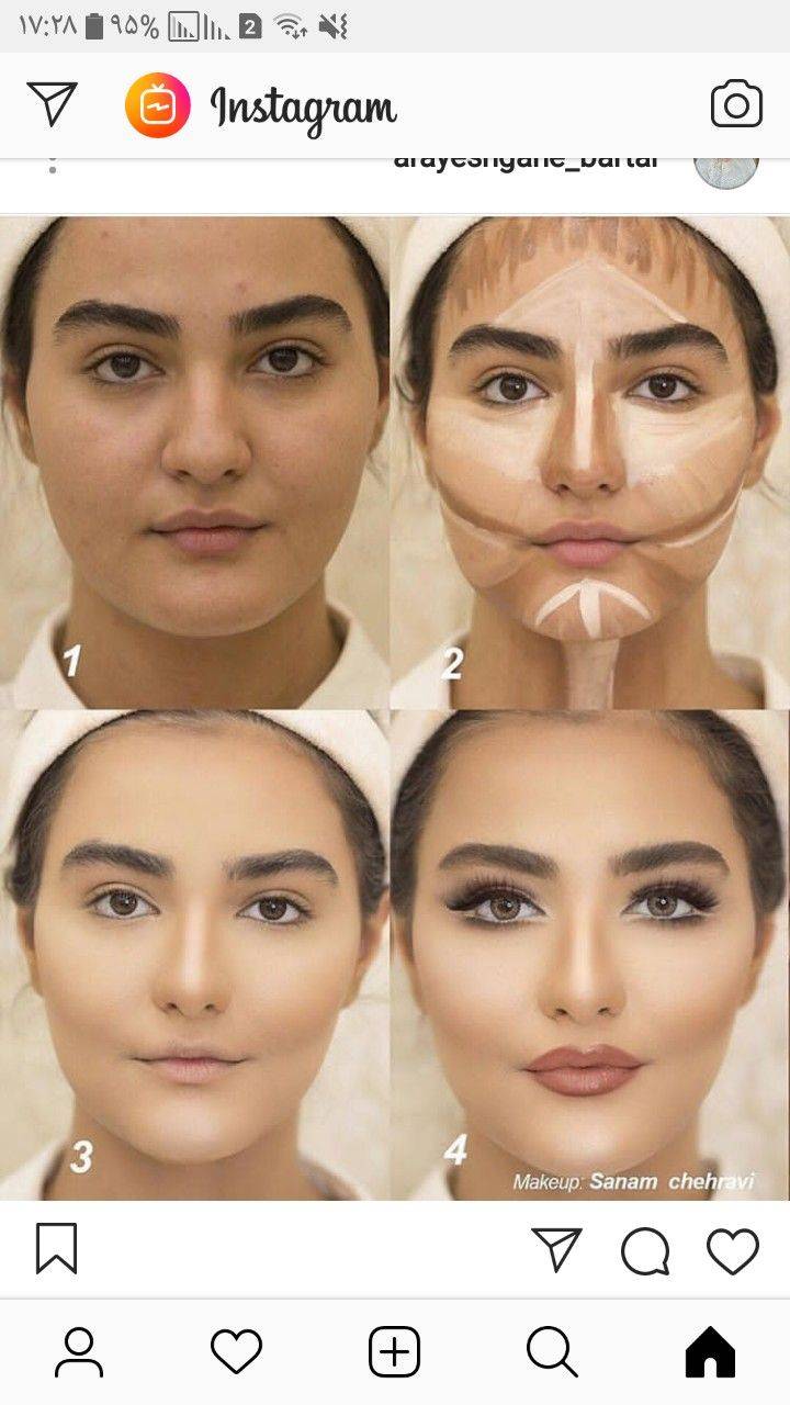 Как с помощью макияжа уменьшить лицо?
