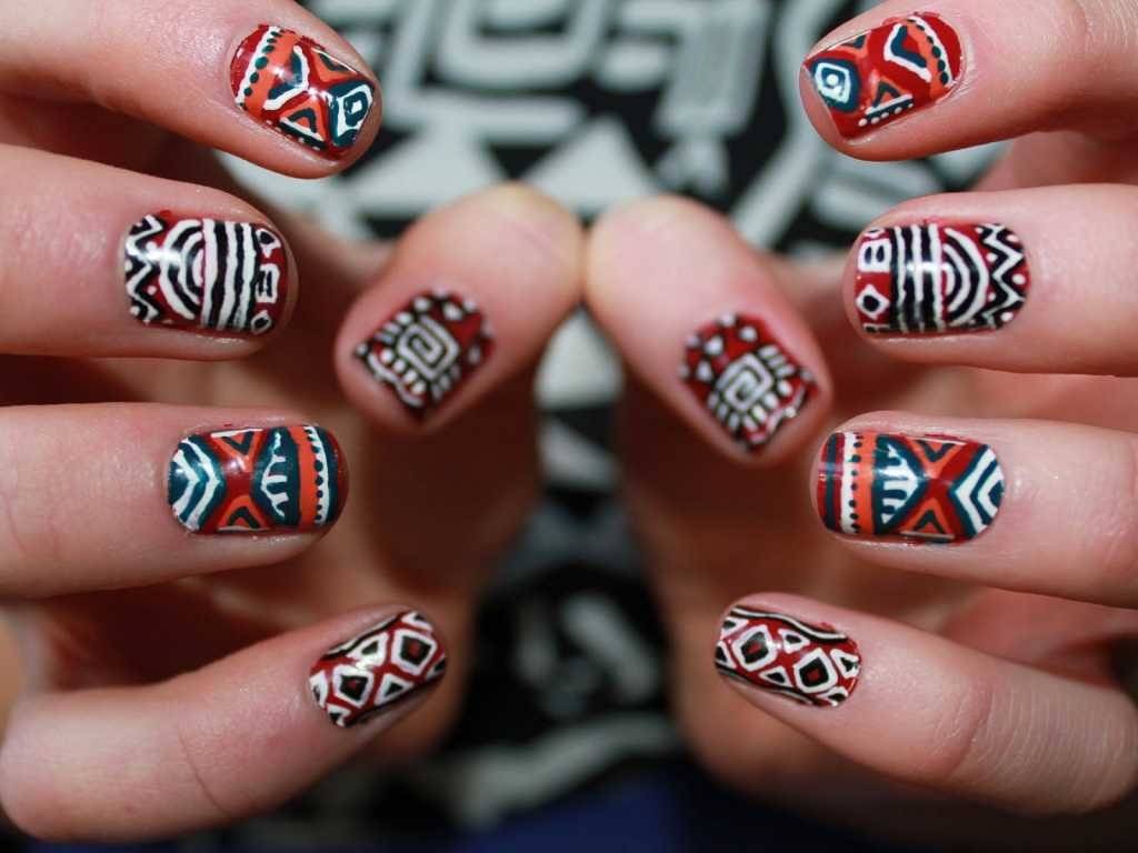 Геометрический дизайн ногтей 2021 — 250 лучших фото | ногти и макияж