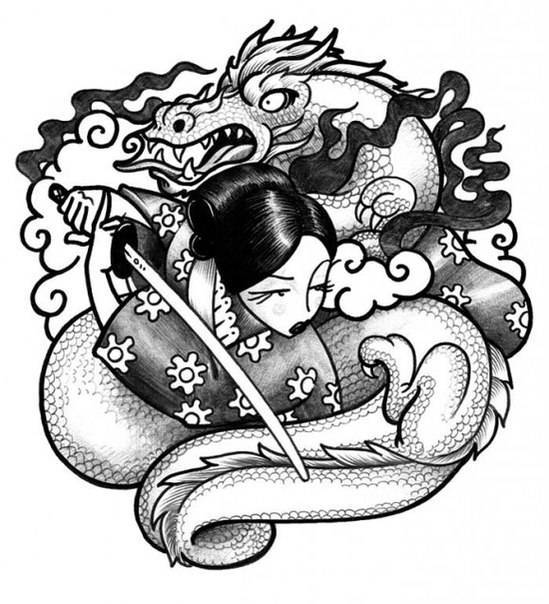 Японские татуировки, история, значение, 101 лучшая идея