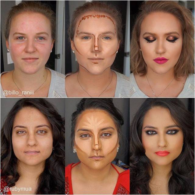 Как сделать лицо худее с помощью макияжа 2019 год