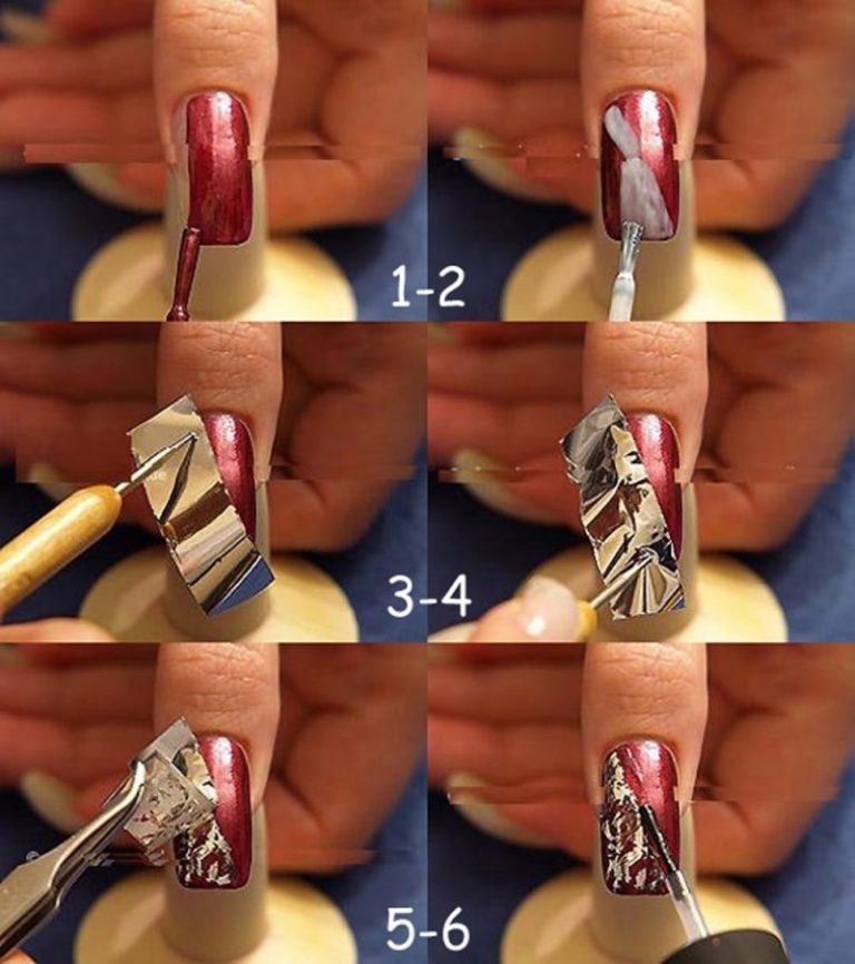Маникюр с фольгой на короткое и длинные ногти: как пользоваться фольгой для ногтей - ланита
