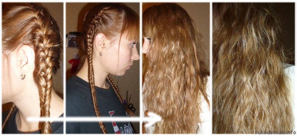 Как сделать волосы волнистыми в домашних условиях с помощью косичек