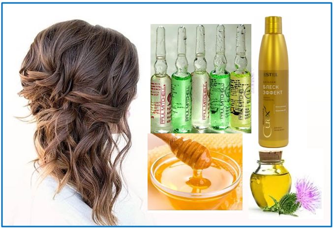Маска для волос желатин и витамины в ампулах
