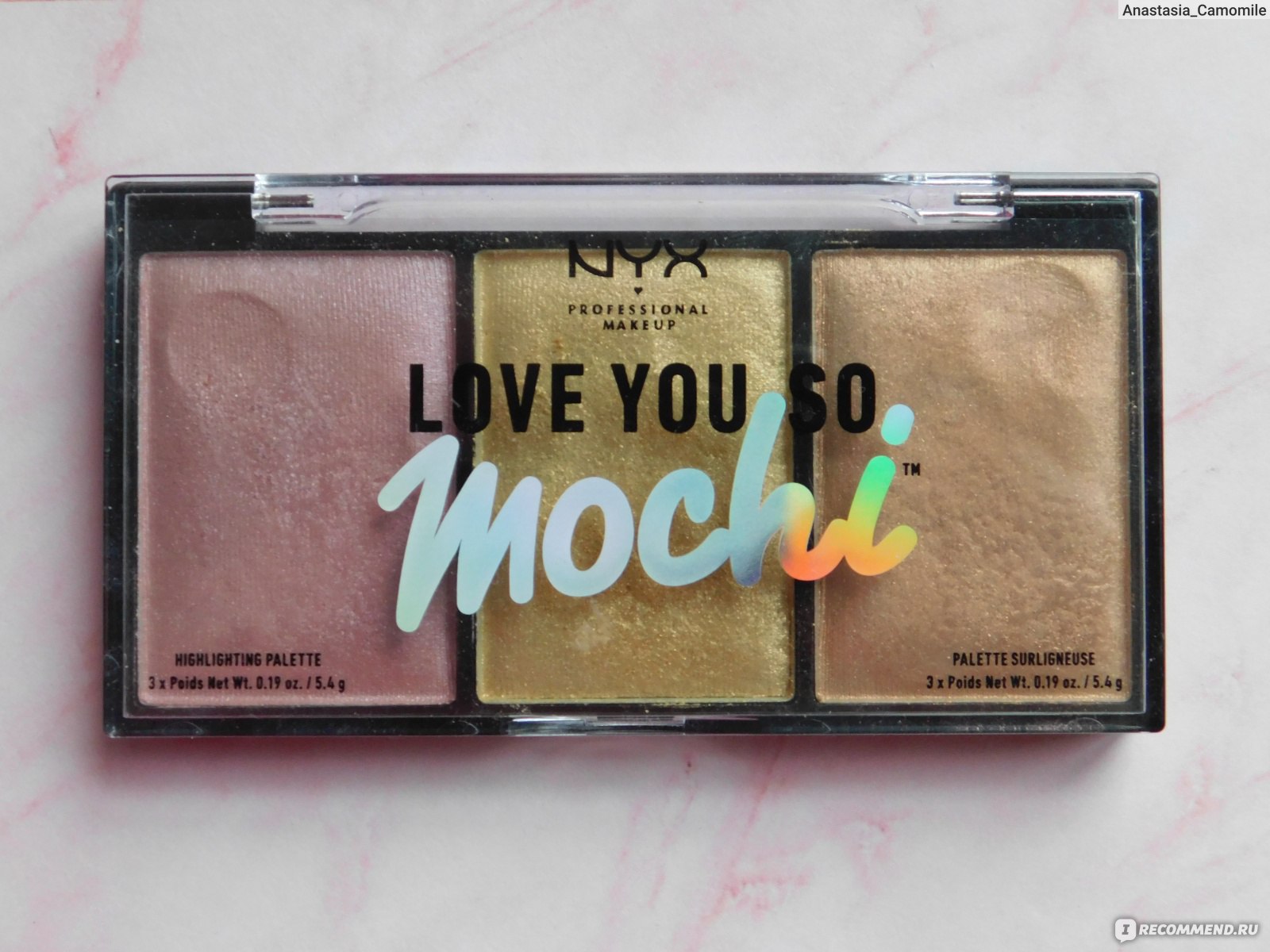 Обзор love you so mochi highlighting palette от nyx