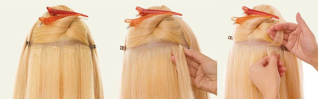 Ленточное наращивание волос: плюсы и минусы технологии на лентах, способы нарастить со схемами - hair talk, angelo hair, good нair, как выглядит на фото до и после