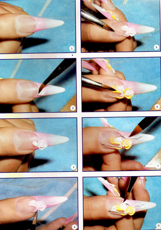 Наращивание ногтей акрилом дома - пошаговая инструкция с фото