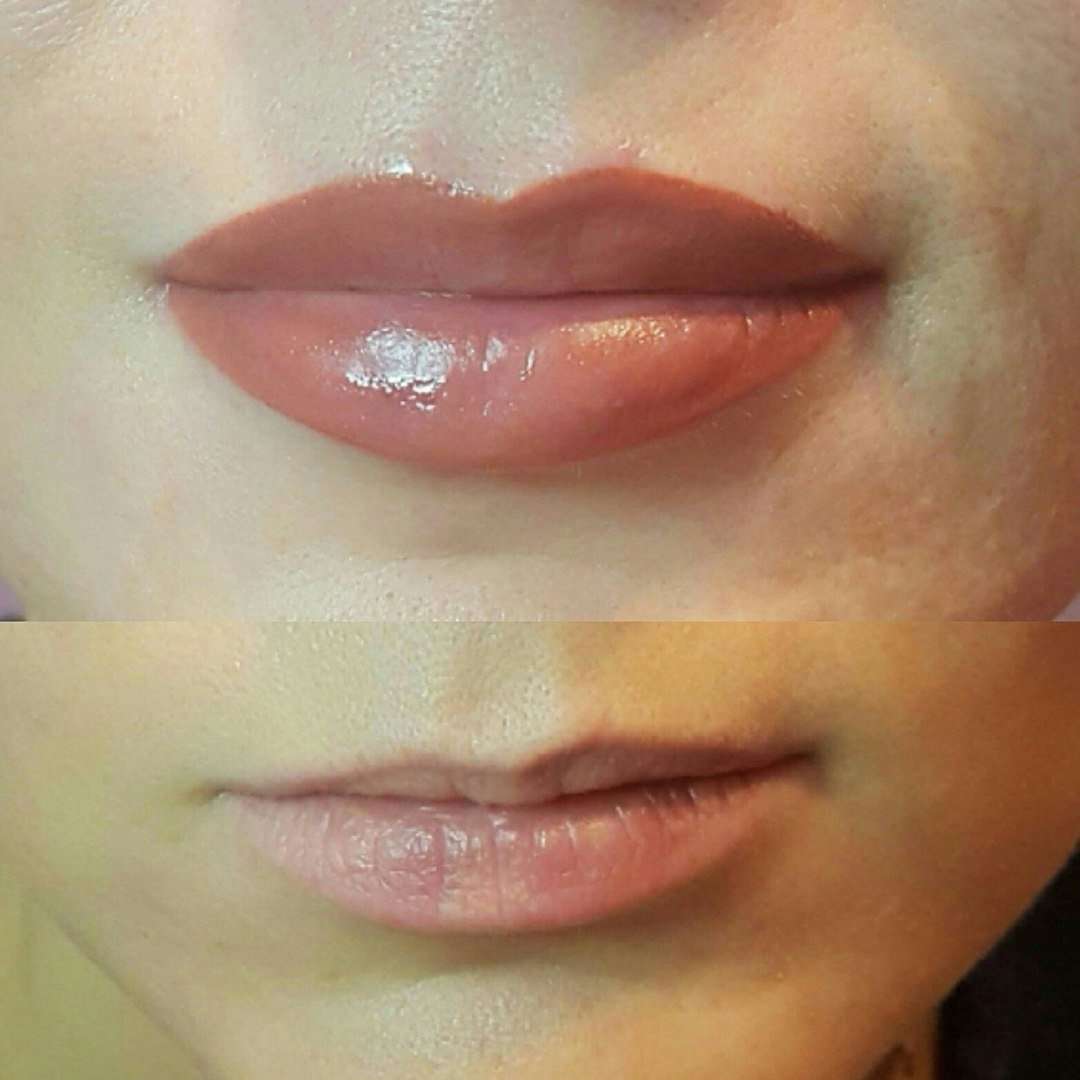 Татуаж губ: фото до и после, с растушевкой цвета и контура. заживление после татуажа. видео