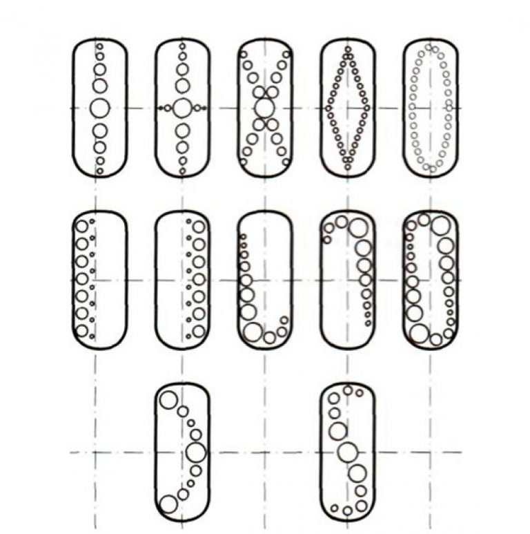 Рисунок на ногтях иголкой: схемы и способы выполнения