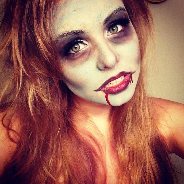 Яркий макияж на хэллоуин