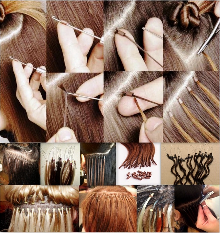 Виды наращивания волос: холодное и горячее - фото до и после